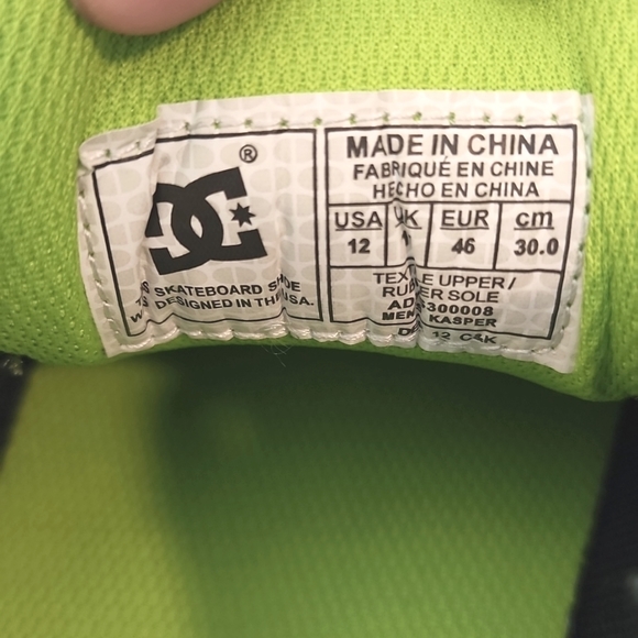 Like new men's DC Kasper skate shoes, sneakers, sz 12 - Picture 8 of 8